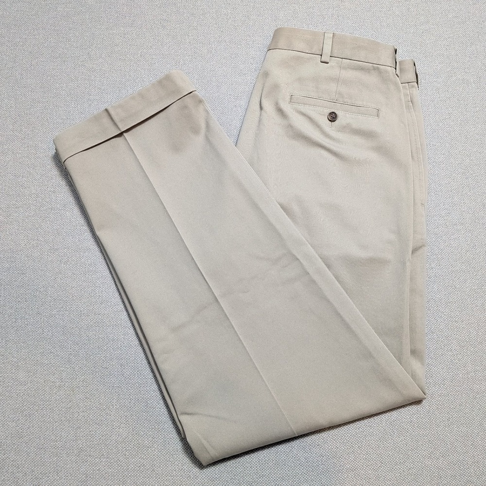 Brooks Brothers Advantage Chinos Mens Pants MBBL182 Khaki 36x32 Classic W36 L32